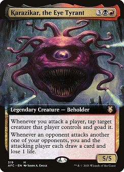 Karazikar, the Eye Tyrant Dungeons & Dragons- Commander decks Bordless